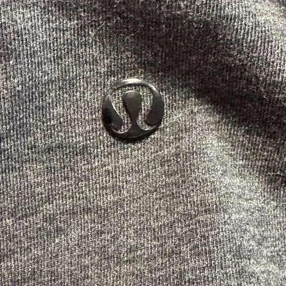 Lululemon Polo Shirt Men Size Large Gray Short Sleeve Golf Performance Stretch - Picture 3 of 6